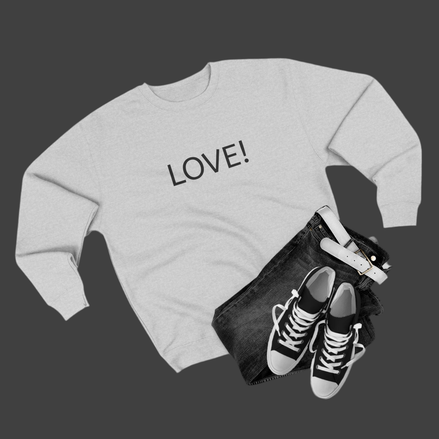 Unisex Love & Motivation Sweatshirt - Perfect for Cozy Celebrations