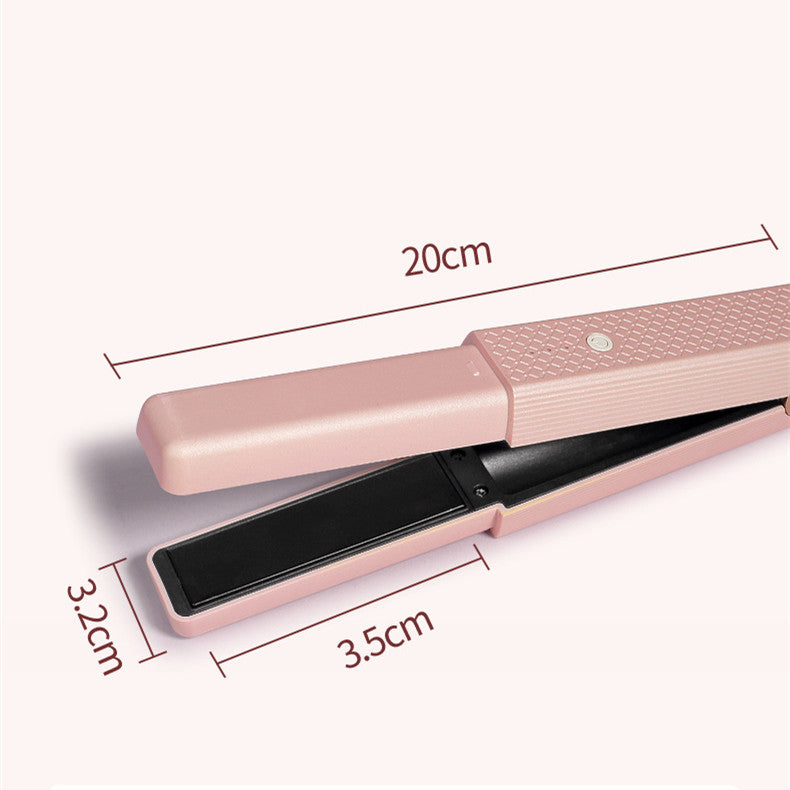 USB Hair Straightener Cordless Usb Hair Straightener Mini Ceramics Hair Curler 3 Constant Temperature Portable Flat Iron For Travel