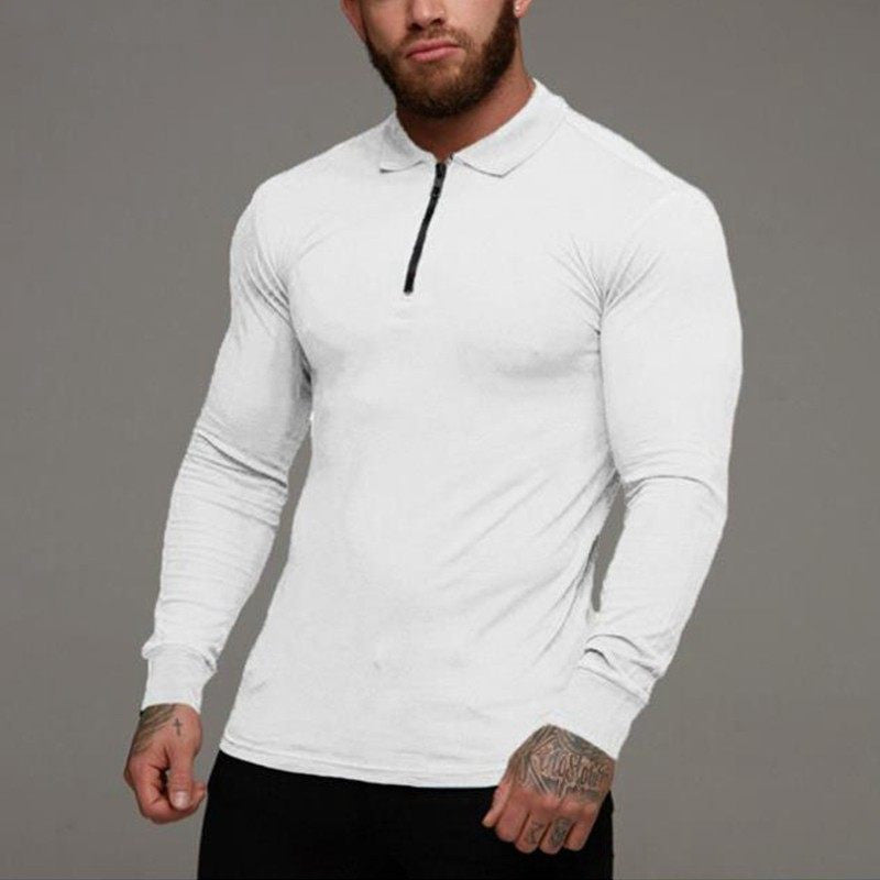 Long-sleeves Polo Shirt - For Men