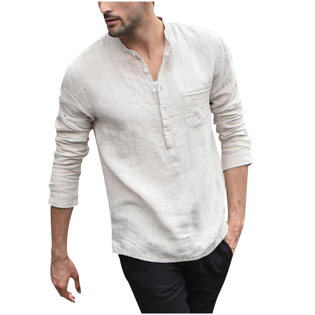 Cool Fashion Men Vintage Shirt / Linen Shirts - Summer Collections