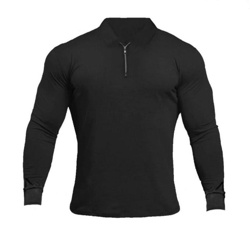 Long-sleeves Polo Shirt - For Men