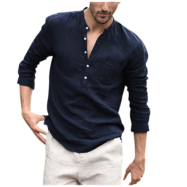 Cool Fashion Men Vintage Shirt / Linen Shirts - Summer Collections