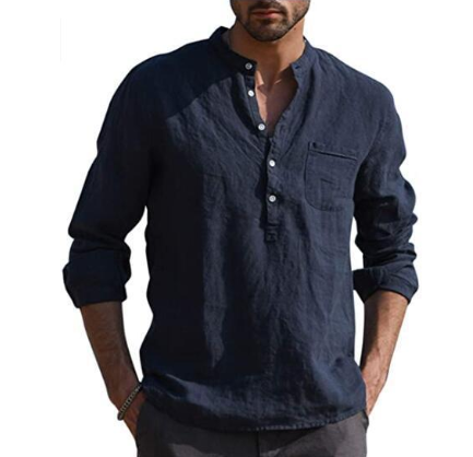 Cool Fashion Men Vintage Shirt / Linen Shirts - Summer Collections