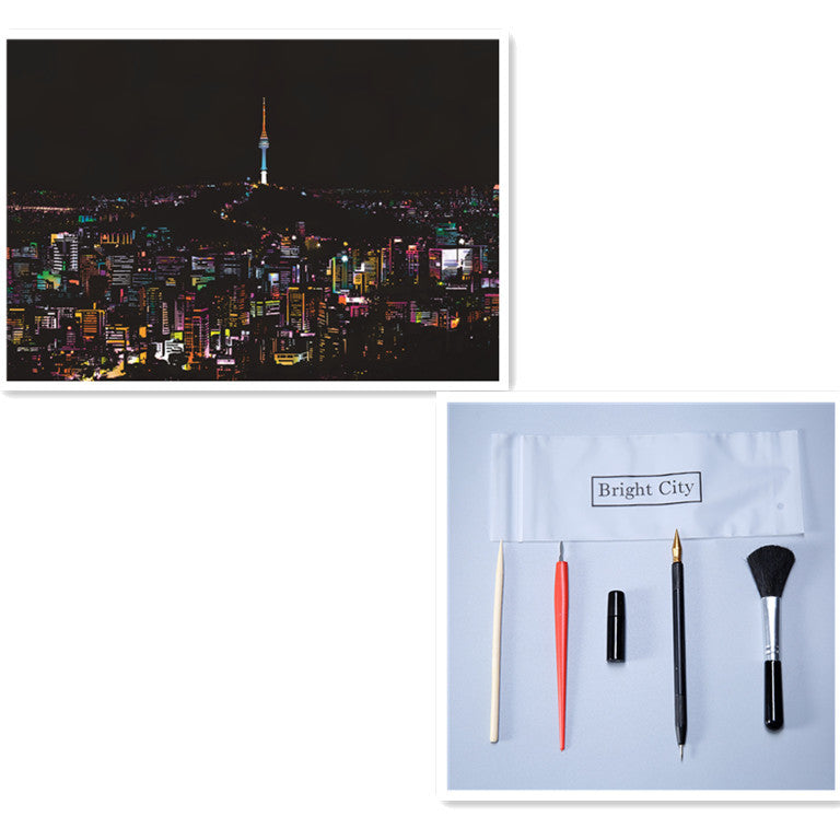 City night scratch painting - Painting Lovers - Enjoy the Colorful Painting