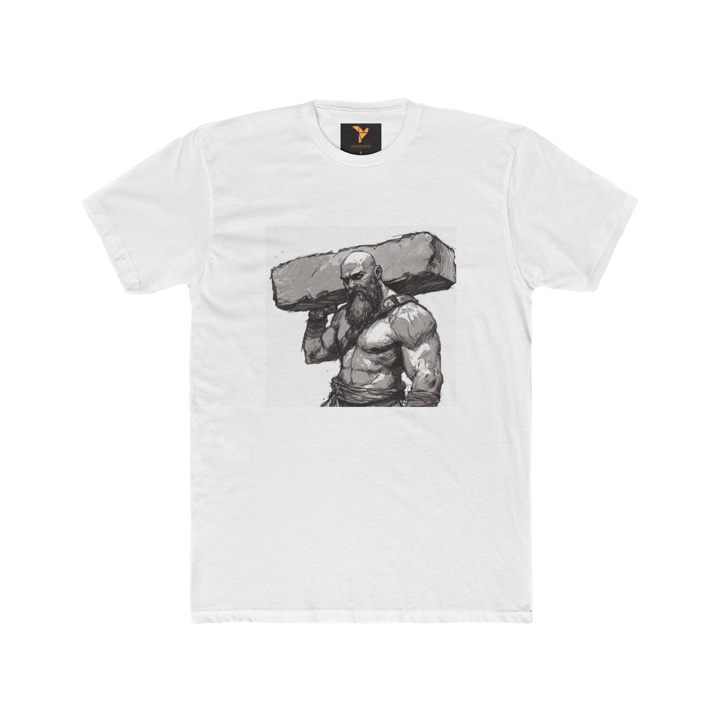 Strong Shoulders Unisex Cotton Crew Tee - Motivational Graphic Shirt for Fitness Enthusiasts