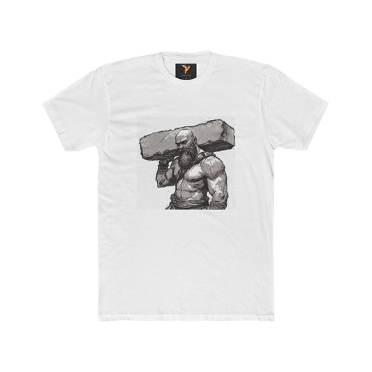 Strong Shoulders Unisex Cotton Crew Tee - Motivational Graphic Shirt for Fitness Enthusiasts