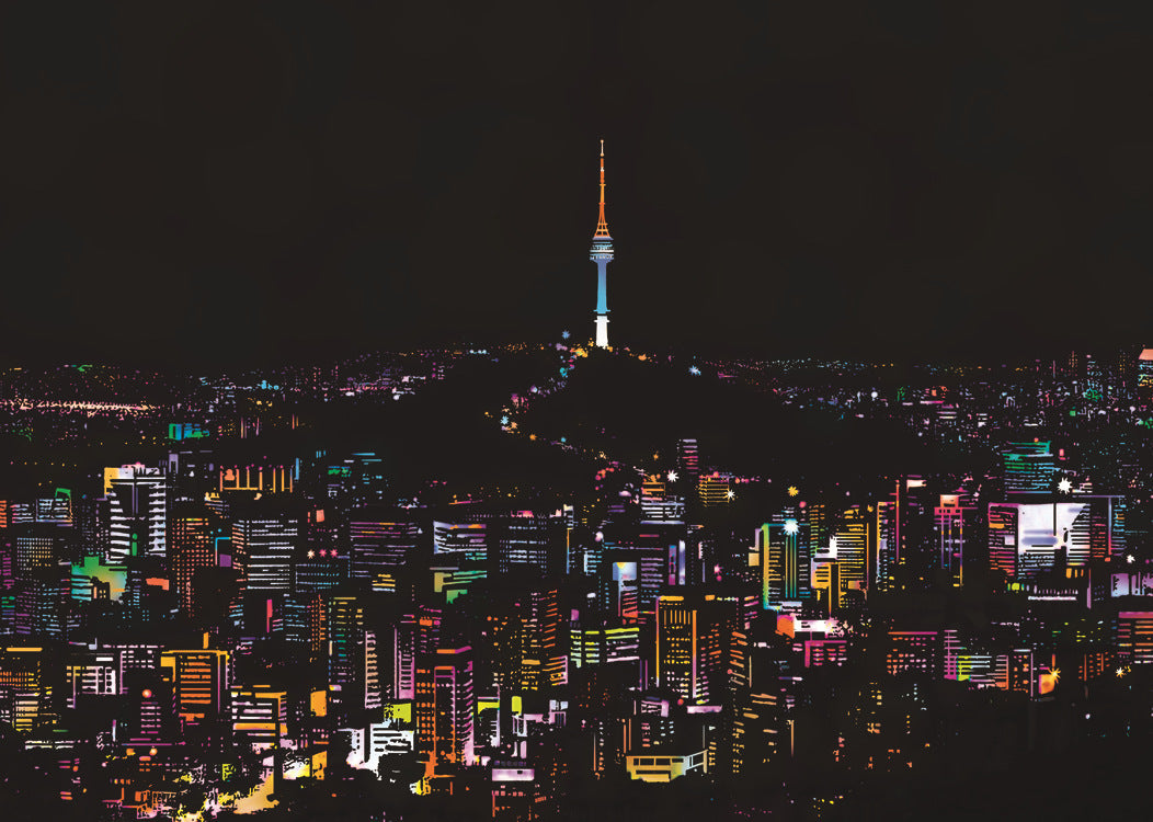 City night scratch painting - Painting Lovers - Enjoy the Colorful Painting