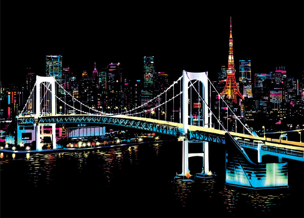 City night scratch painting - Painting Lovers - Enjoy the Colorful Painting