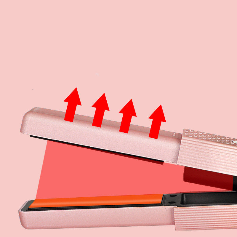 USB Hair Straightener Cordless Usb Hair Straightener Mini Ceramics Hair Curler 3 Constant Temperature Portable Flat Iron For Travel