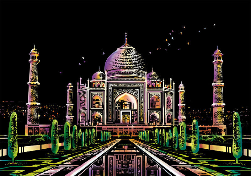 City night scratch painting - Painting Lovers - Enjoy the Colorful Painting