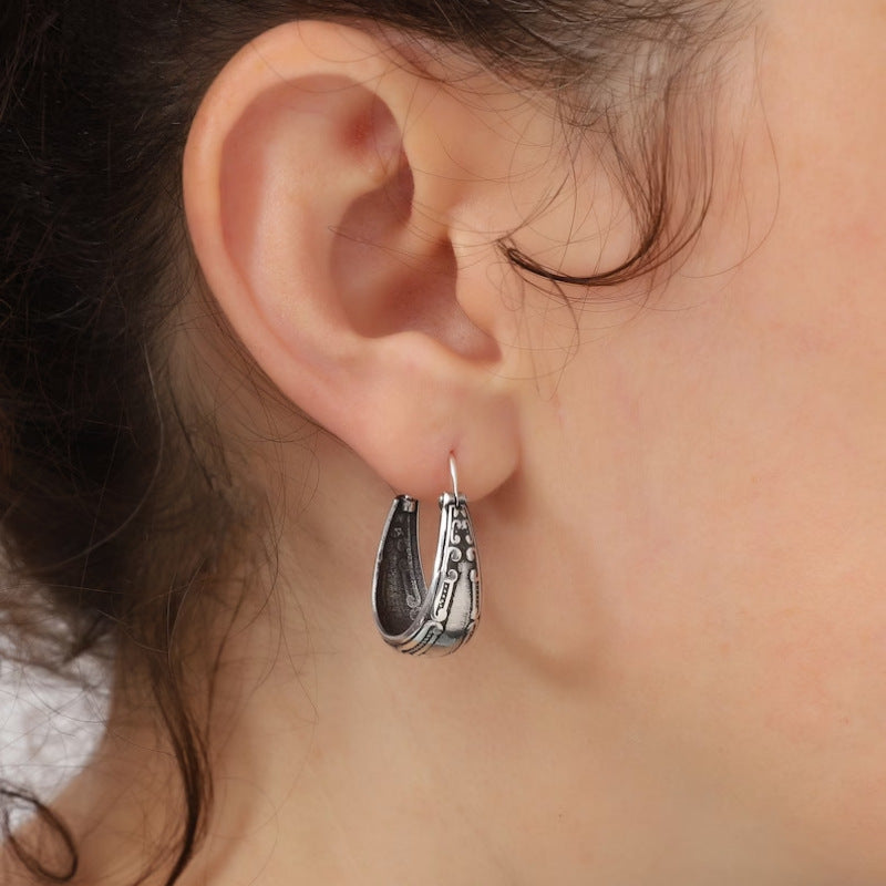 New Vintage Carved Pattern Earrings - Fashion Ladies' National Style Jewelry Earrings 2025 Fashion