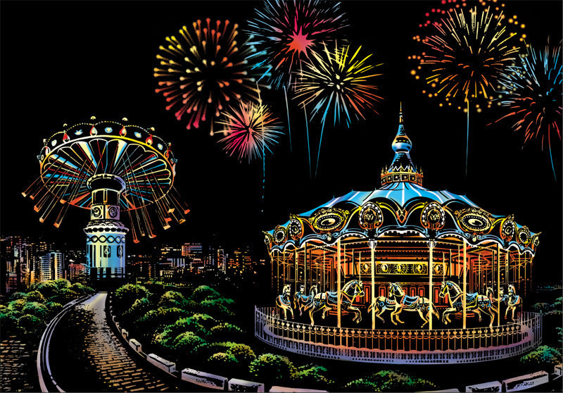 City night scratch painting - Painting Lovers - Enjoy the Colorful Painting