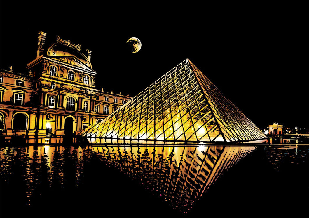 City night scratch painting - Painting Lovers - Enjoy the Colorful Painting