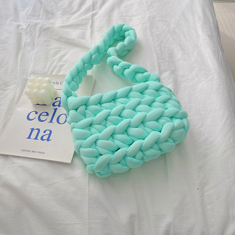 2023 DIY Handbag Icelandic Super Thick Wool Hand Knitted Bag