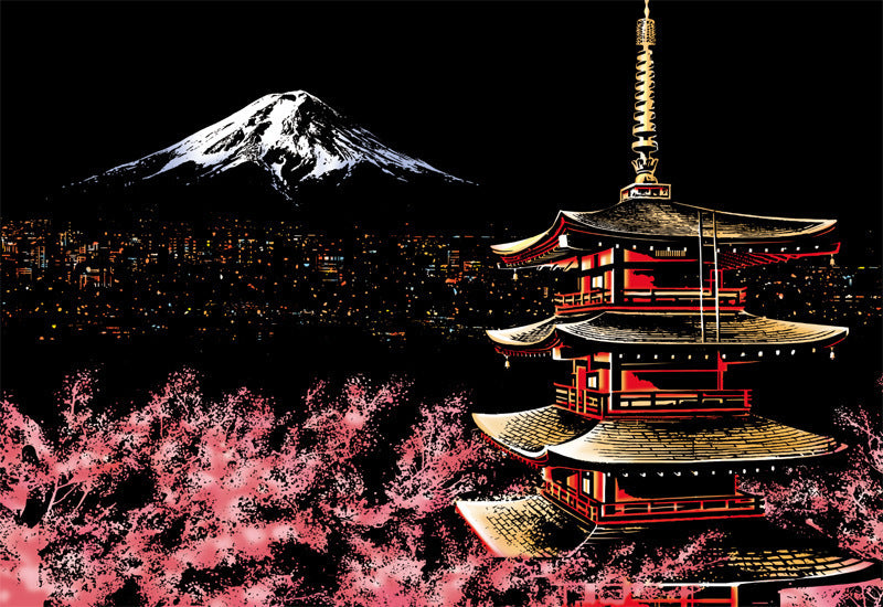 City night scratch painting - Painting Lovers - Enjoy the Colorful Painting
