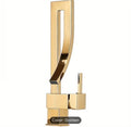 Luxury Gold Waterfall Bathroom Faucet – Modern Vanity Sink Mixer Tap | Premium Brass Hotel-Style Basin Faucet