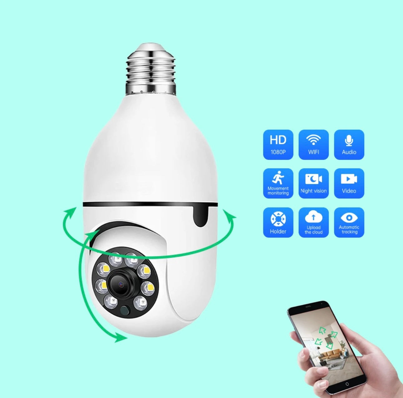 Light Socket Light Bulb Security Camera