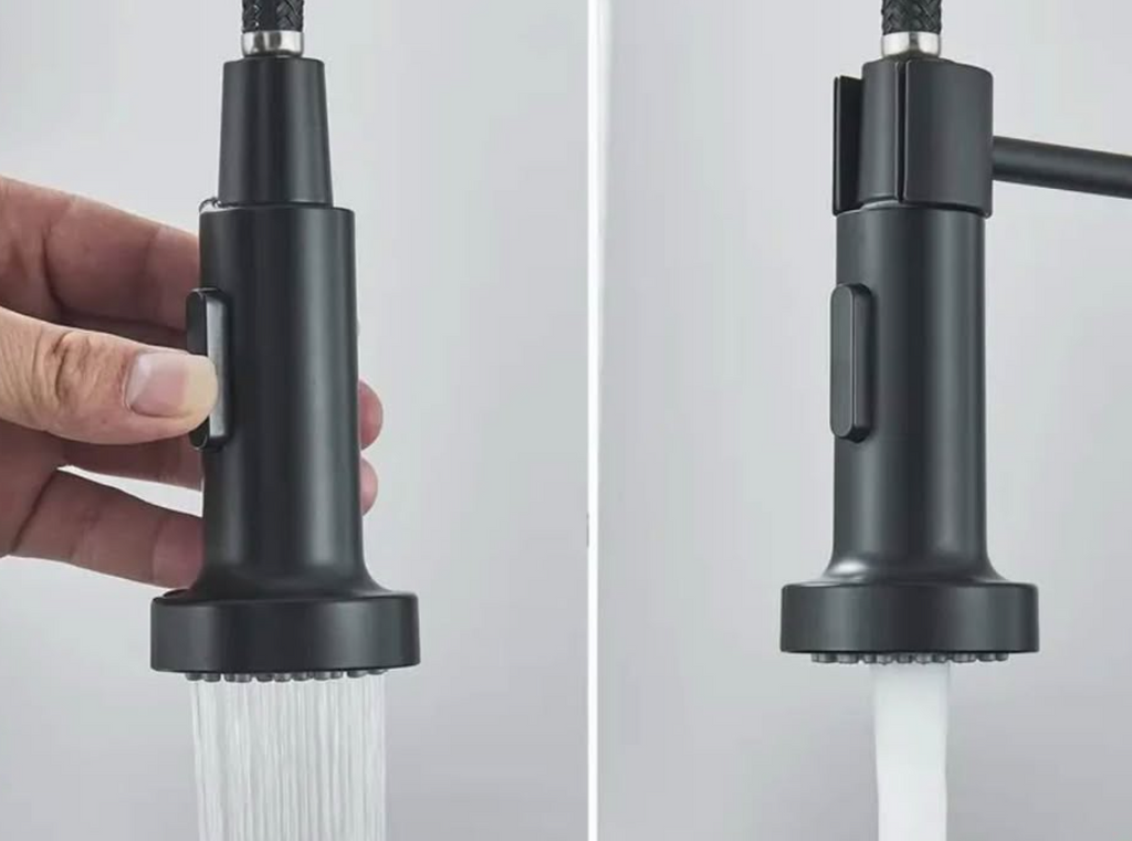 Premium Matte Black Kitchen Faucet – Modern Pull-Down Sprayer (Brand New)
