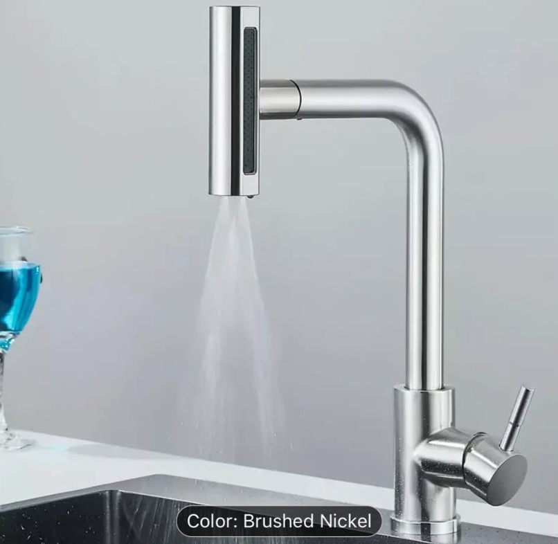 ✨ Modern Brushed Nickel Kitchen Faucet – Premium Look | Smooth Water Flow | BEST DEAL 🔥