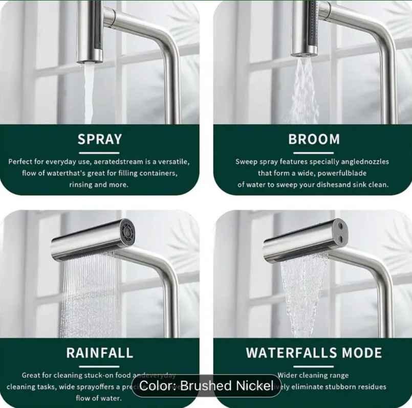 ✨ Modern Brushed Nickel Kitchen Faucet – Premium Look | Smooth Water Flow | BEST DEAL 🔥