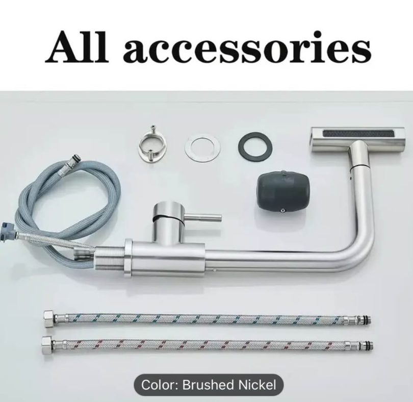 ✨ Modern Brushed Nickel Kitchen Faucet – Premium Look | Smooth Water Flow | BEST DEAL 🔥