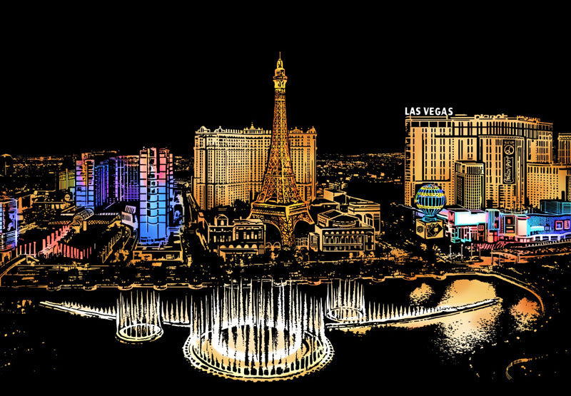 City night scratch painting - Painting Lovers - Enjoy the Colorful Painting