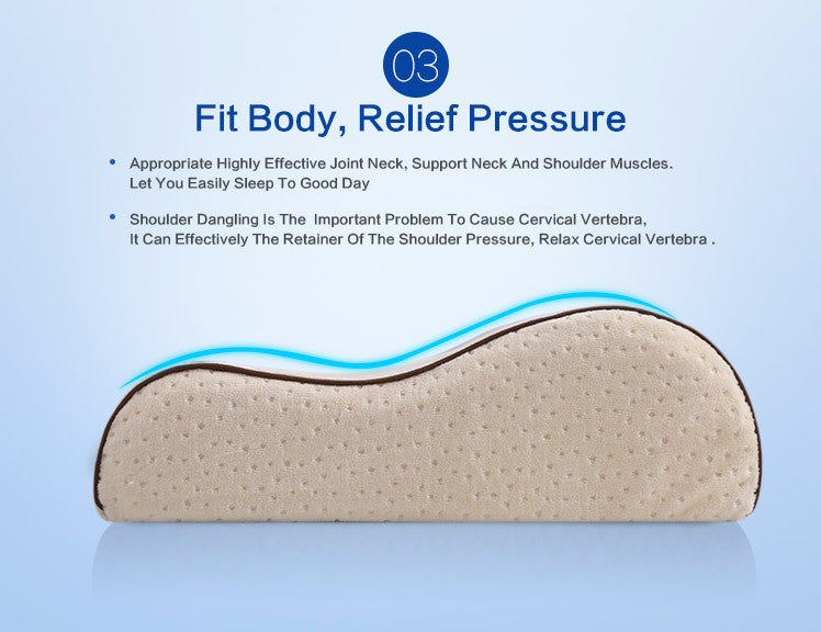 Memory Foam Physical Therapy Neck Pillow - Cervical Orthopedic Bedding Pillow - Sleeping Pillows Almohada