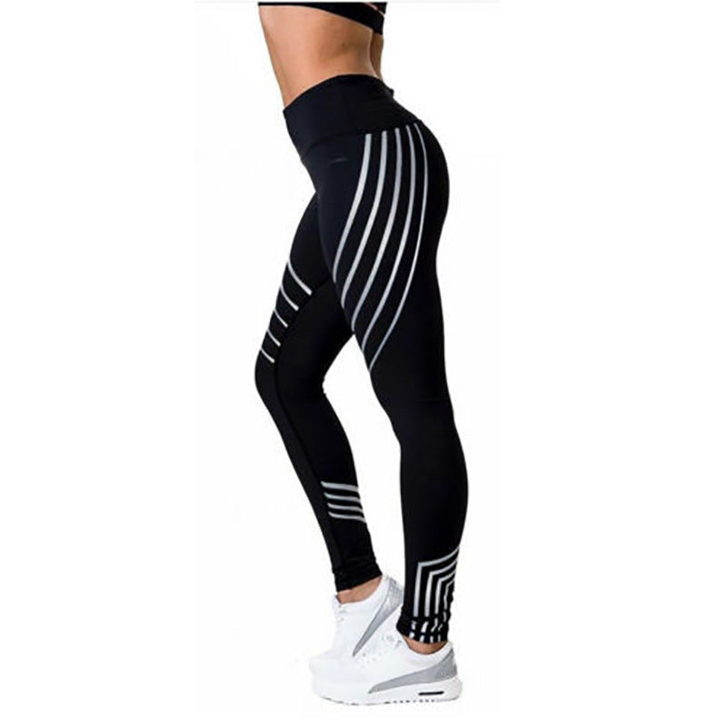 Reflective Sport Yoga Pants For women - Gym/Fitness