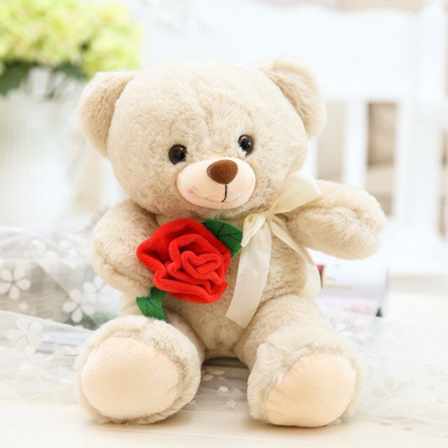 Rose plush Bear - Send it to your Love to get Lovable Smile - After all it's about your special one -