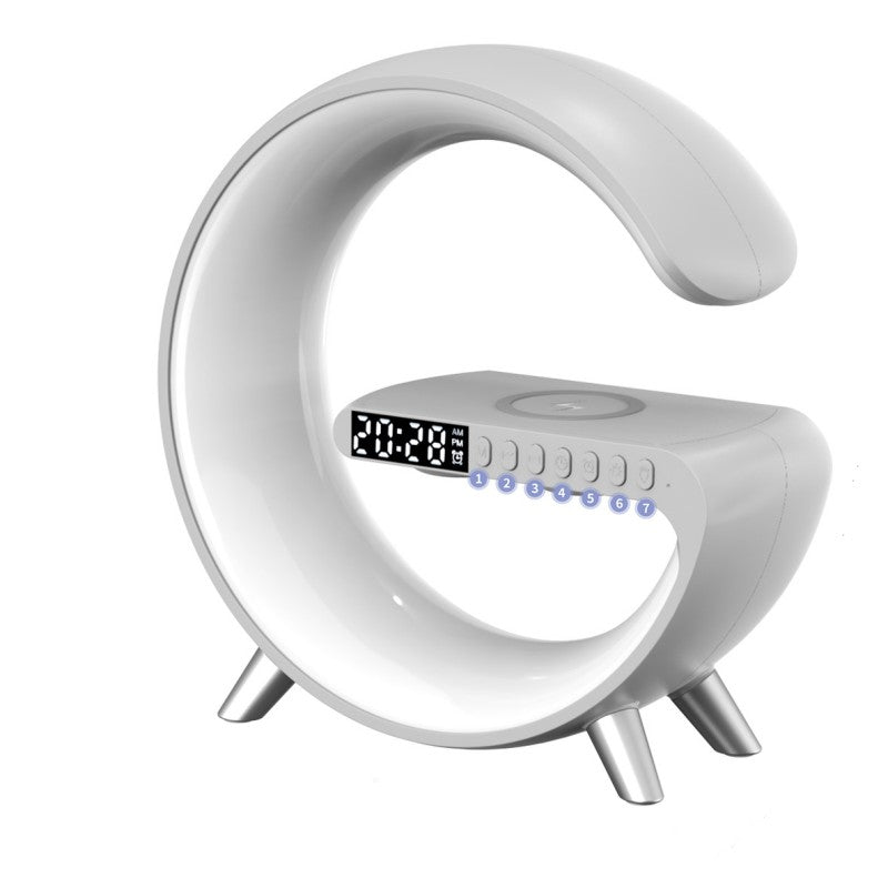 Intelligent Atmosphere Lamp Bluetooth Speaker Wireless Charger & Bedside Lamp Sunrise / Wake-up Lamp / Polar Lamp / Alarm Clock