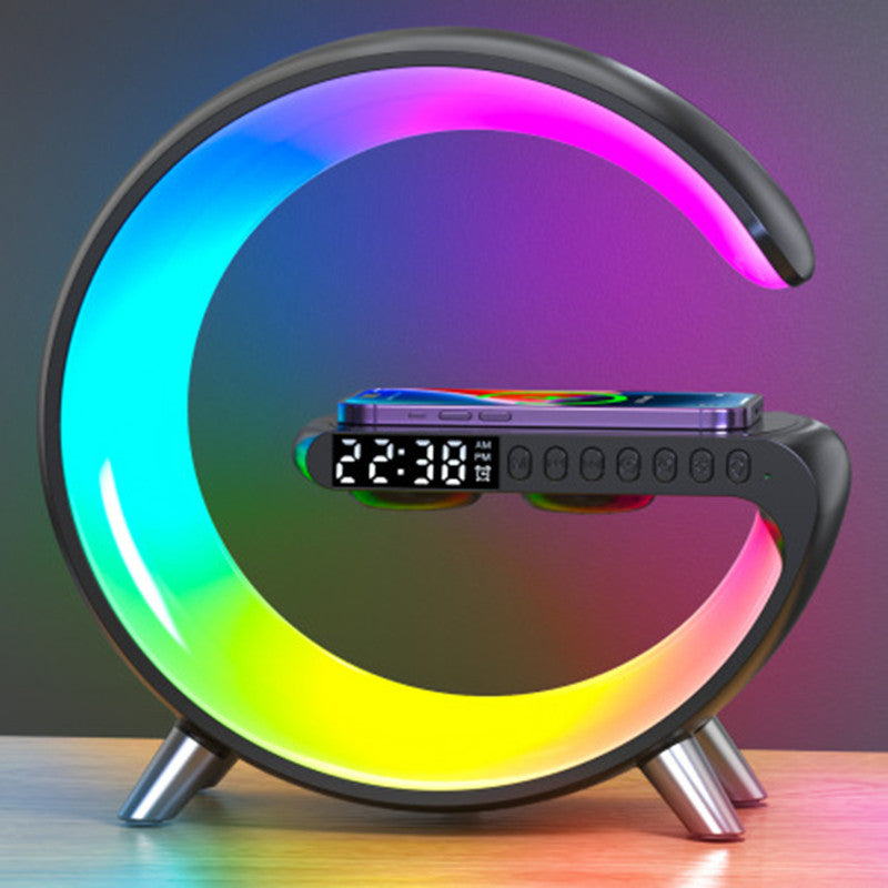 Intelligent Atmosphere Lamp Bluetooth Speaker Wireless Charger & Bedside Lamp Sunrise / Wake-up Lamp / Polar Lamp / Alarm Clock
