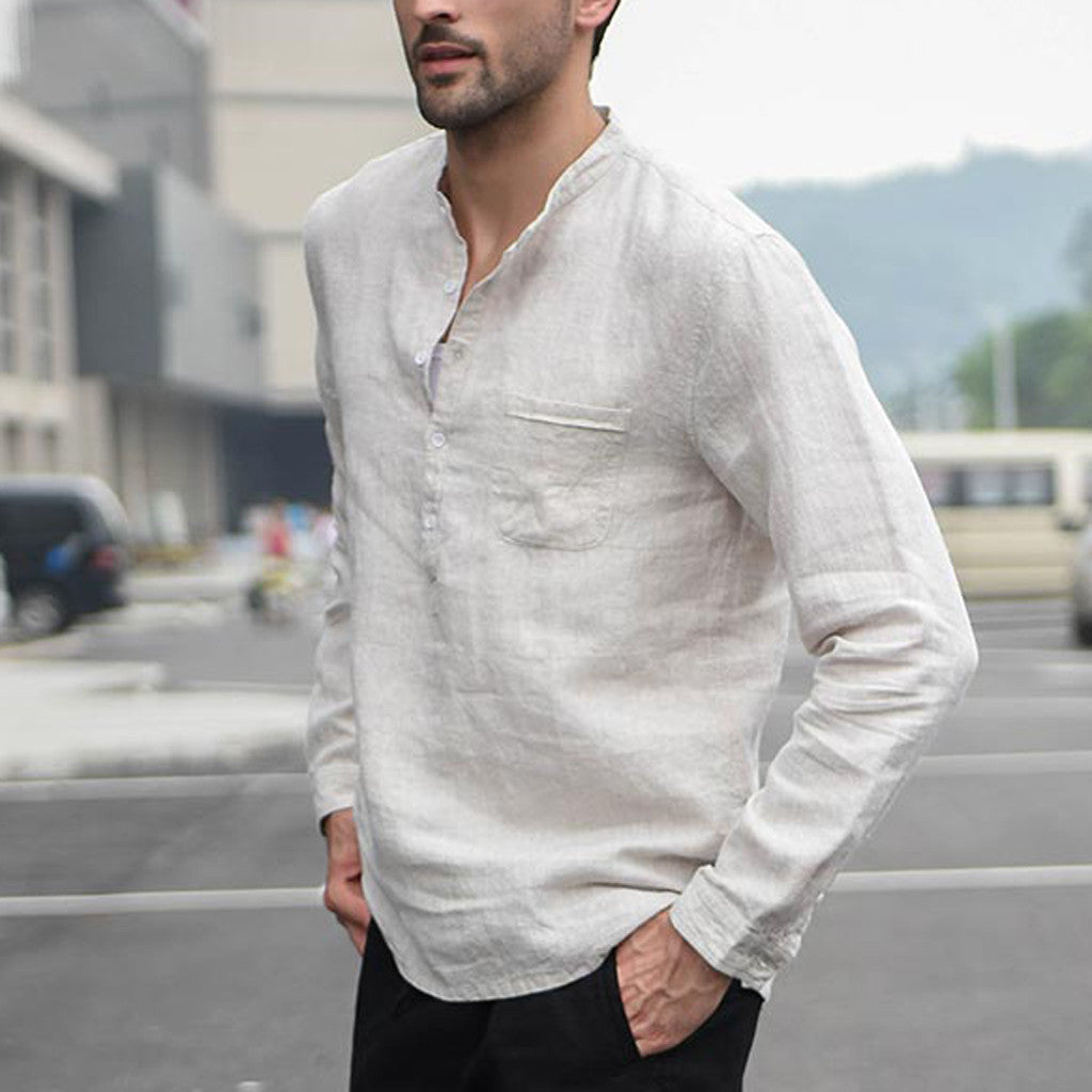 Cool Fashion Men Vintage Shirt / Linen Shirts - Summer Collections