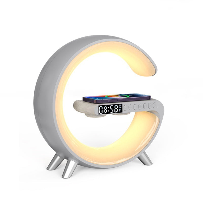 Intelligent Atmosphere Lamp Bluetooth Speaker Wireless Charger & Bedside Lamp Sunrise / Wake-up Lamp / Polar Lamp / Alarm Clock